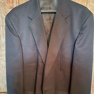 Mens 52L western sport coat, Navy blue